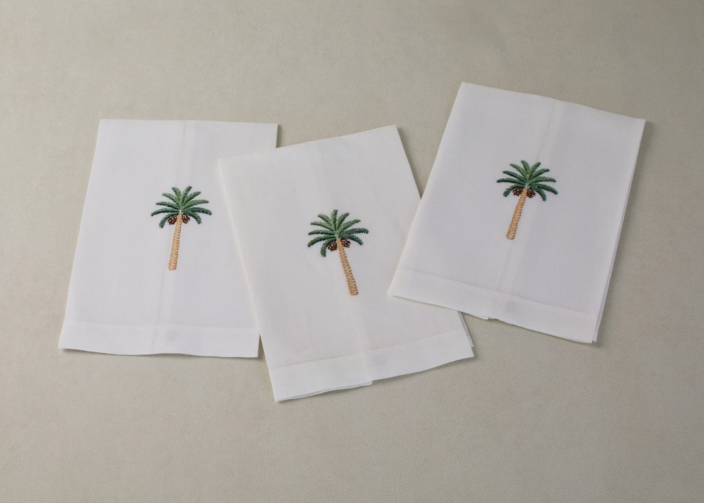 PALM TREE GUEST TOWELS E. Braun